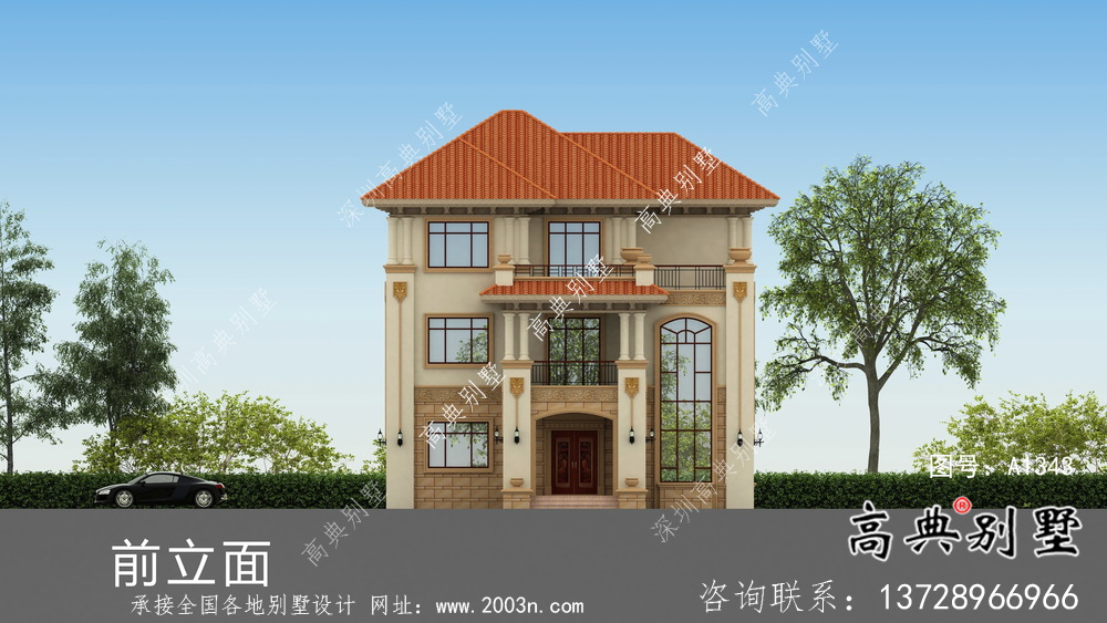 戶型簡單大氣農村別墅設計圖及效果圖