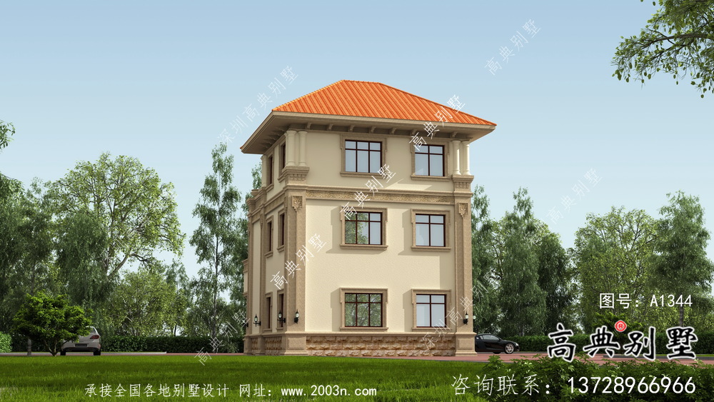 農村別墅小洋樓設計圖及設計效果圖