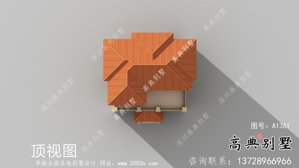 農村三層法式風格別墅設計圖紙