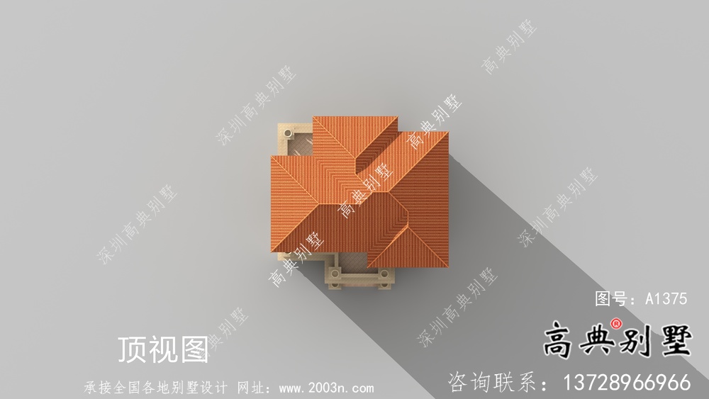 歐式鄉村三層復式別墅設計效果圖及平面圖