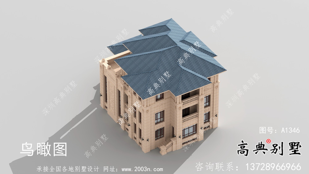 簡約大氣帶地下室的鄉(xiāng)村歐式風(fēng)格別墅設(shè)計(jì)及效果圖