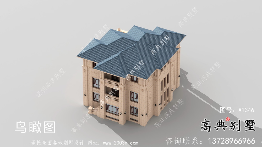 簡約大氣帶地下室的鄉(xiāng)村歐式風(fēng)格別墅設(shè)計(jì)及效果圖