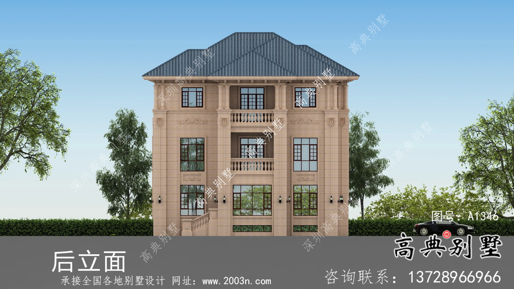 簡約大氣帶地下室的鄉(xiāng)村歐式風(fēng)格別墅設(shè)計(jì)及效果圖