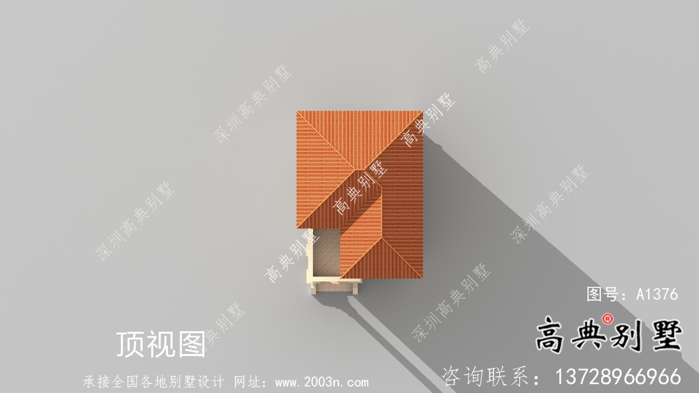 歐式古典農村三層別墅設計圖紙