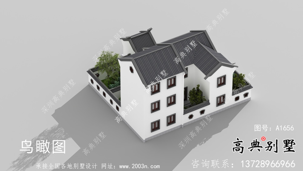 簡單一點的新中式蘇式園林別墅設計圖