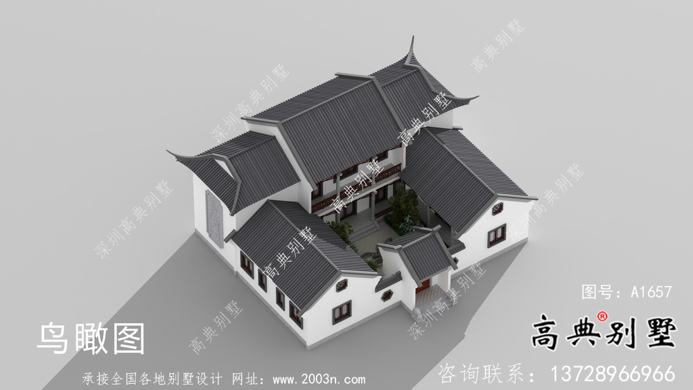 簡(jiǎn)單實(shí)用的四合院院子別墅設(shè)計(jì)圖