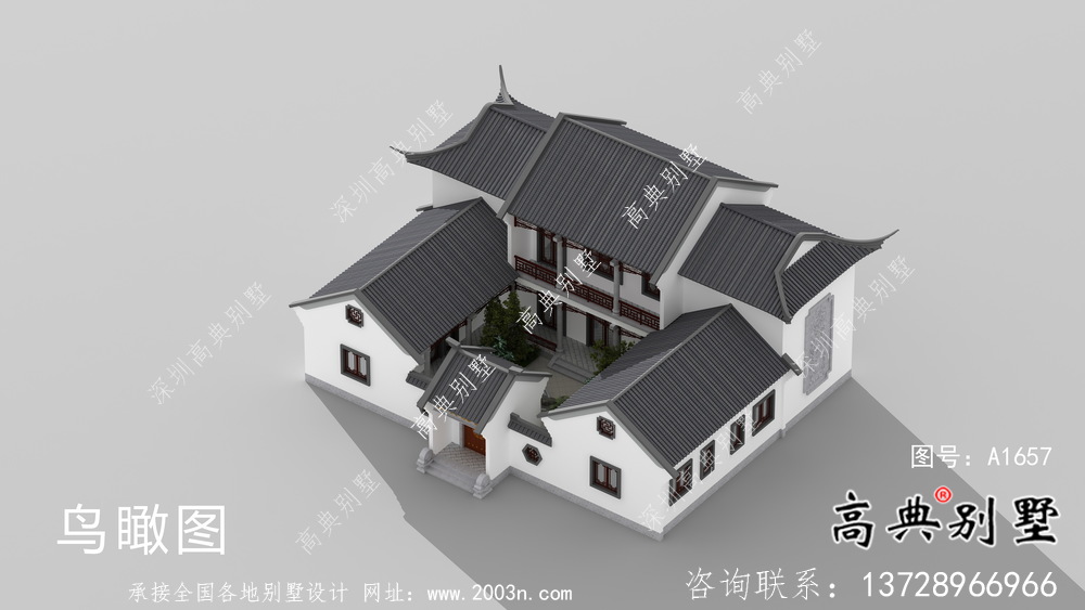 簡(jiǎn)單實(shí)用的四合院院子別墅設(shè)計(jì)圖