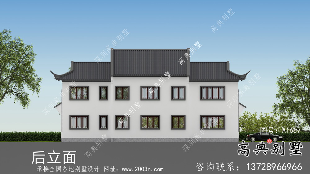 簡(jiǎn)單實(shí)用的四合院院子別墅設(shè)計(jì)圖