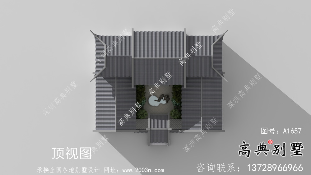 簡(jiǎn)單實(shí)用的四合院院子別墅設(shè)計(jì)圖