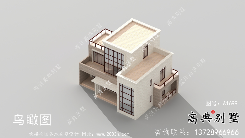 簡(jiǎn)潔明了的鄉(xiāng)村現(xiàn)代風(fēng)格小別墅設(shè)計(jì)圖及施工圖紙