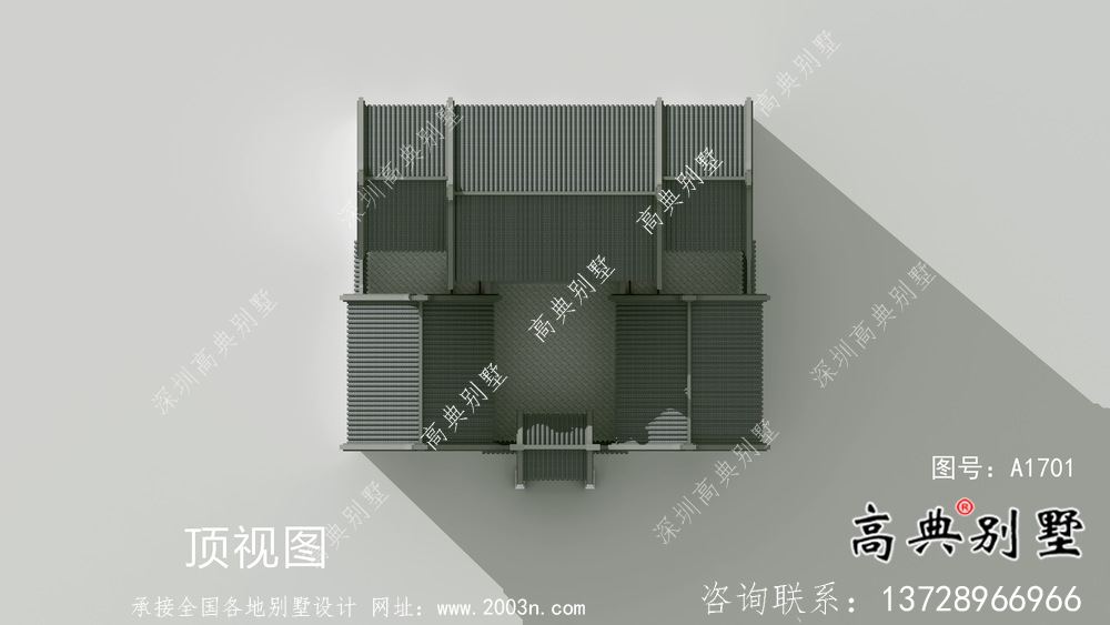 南方新農村美麗新中式四合院設計圖