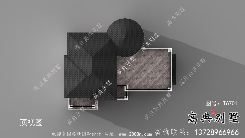 小戶型房子鄉村別墅戶型圖，現代風格外型設計效果圖
