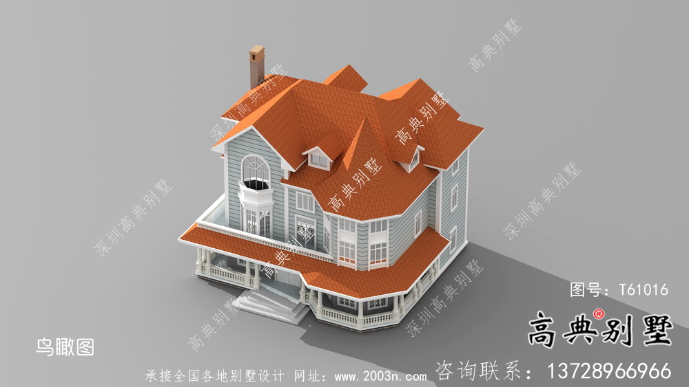 農(nóng)村三層歐式別墅設(shè)計施工圖紙大全