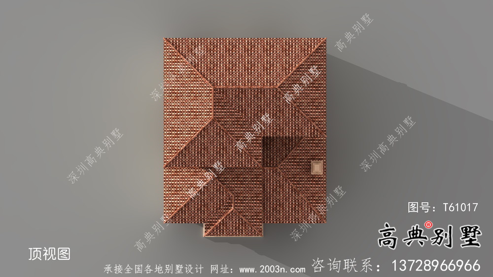 鄉村三層復式古典歐式別墅效果整套工程圖紙