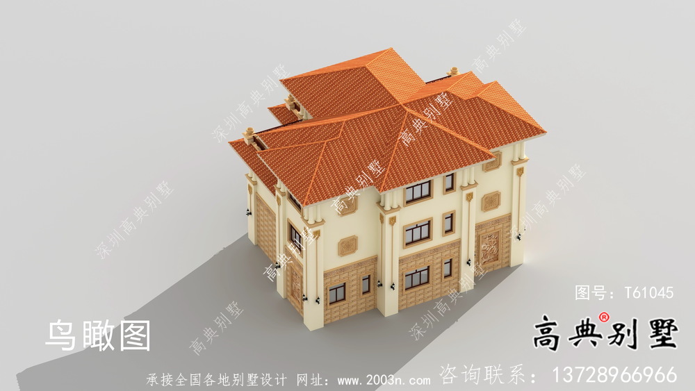 經(jīng)典大方豪華歐式三層別墅設(shè)計圖紙
