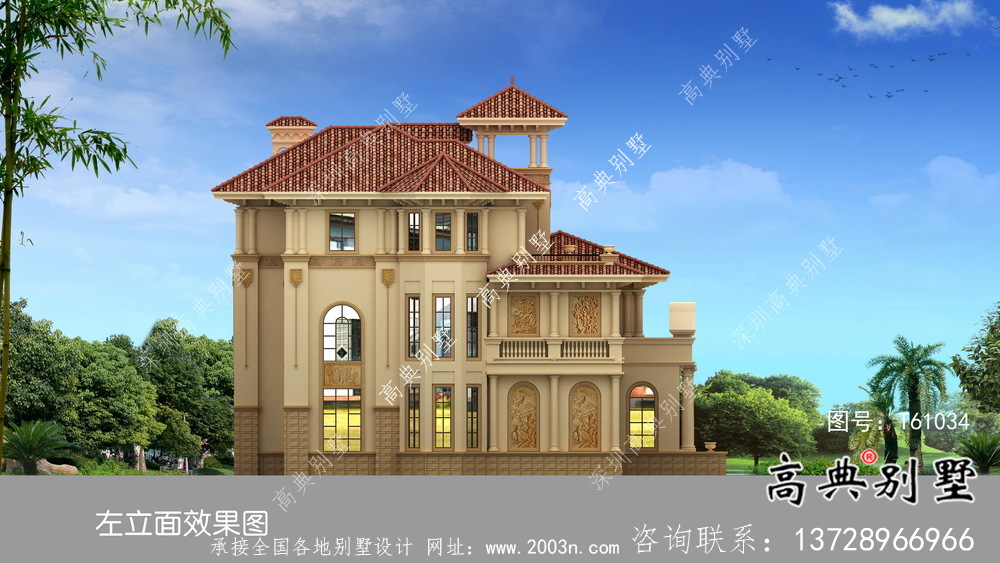 歐式風格經濟實用鄉村別墅設計圖紙及設計效果圖全集