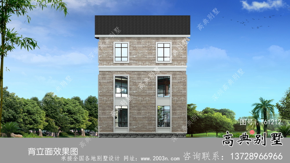 鄉(xiāng)村簡約三層歐式別墅平面設(shè)計(jì)圖
