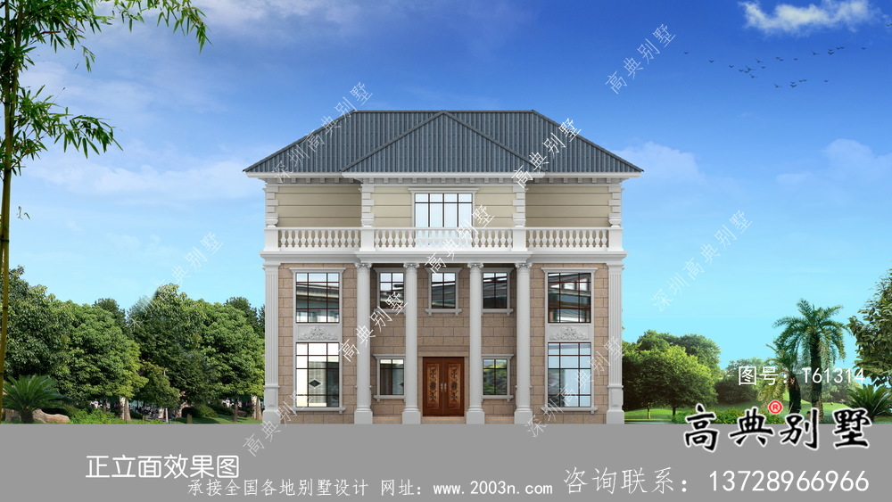 農村意大利風格別墅設計圖及設計效果圖