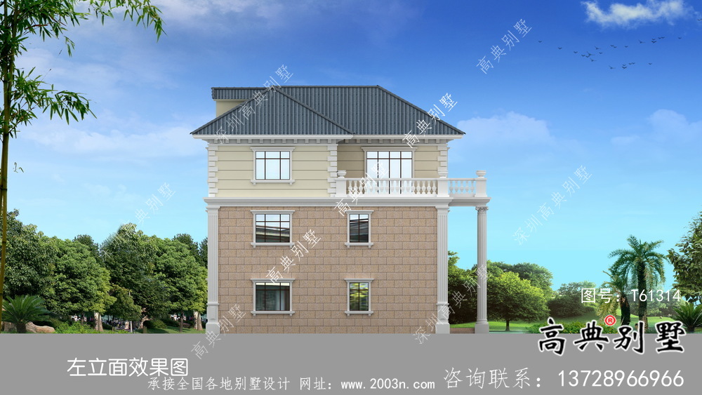 農村意大利風格別墅設計圖及設計效果圖