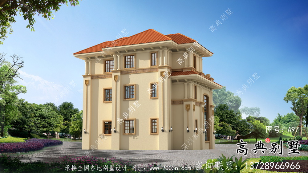 最新意大利風(fēng)格鄉(xiāng)村別墅設(shè)計(jì)圖紙和效果圖