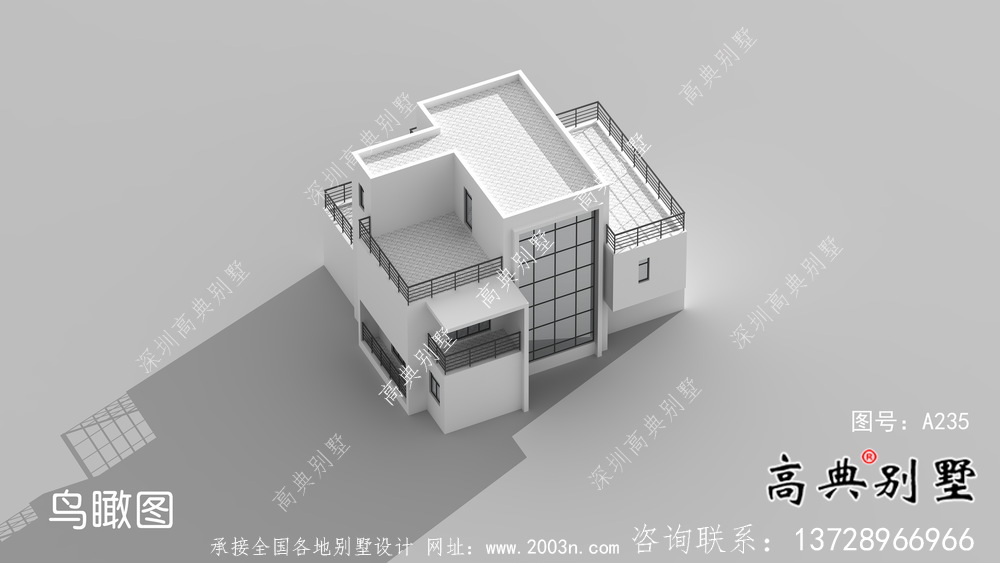 現代風格復式三層別墅設計圖紙及平面設計圖