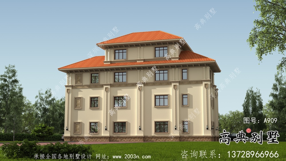 最新歐式農村別墅設計方案及效果圖