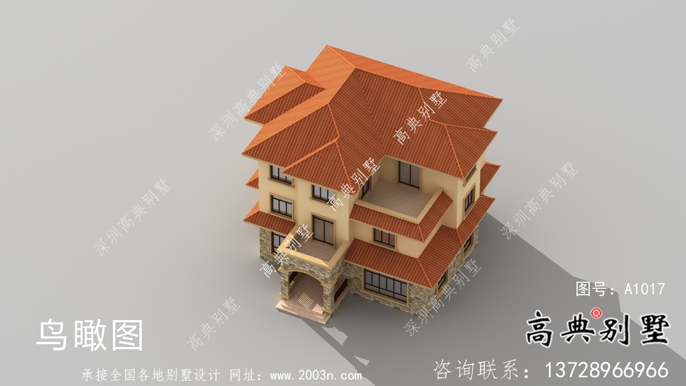 農村歐式風格別墅設計圖紙和效果圖