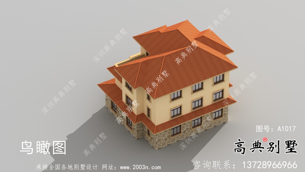 農村歐式風格別墅設計圖紙和效果圖