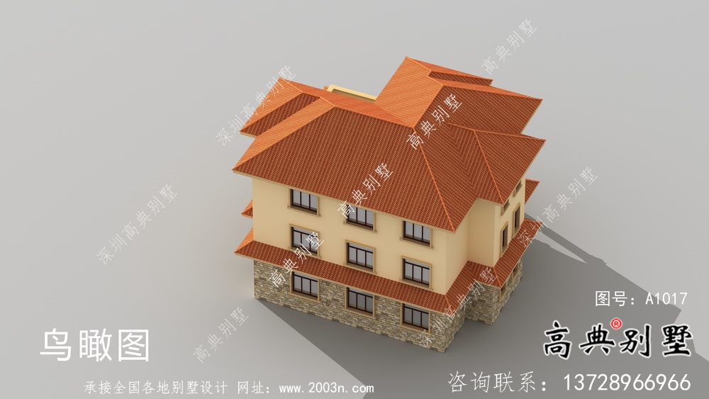 農村歐式風格別墅設計圖紙和效果圖