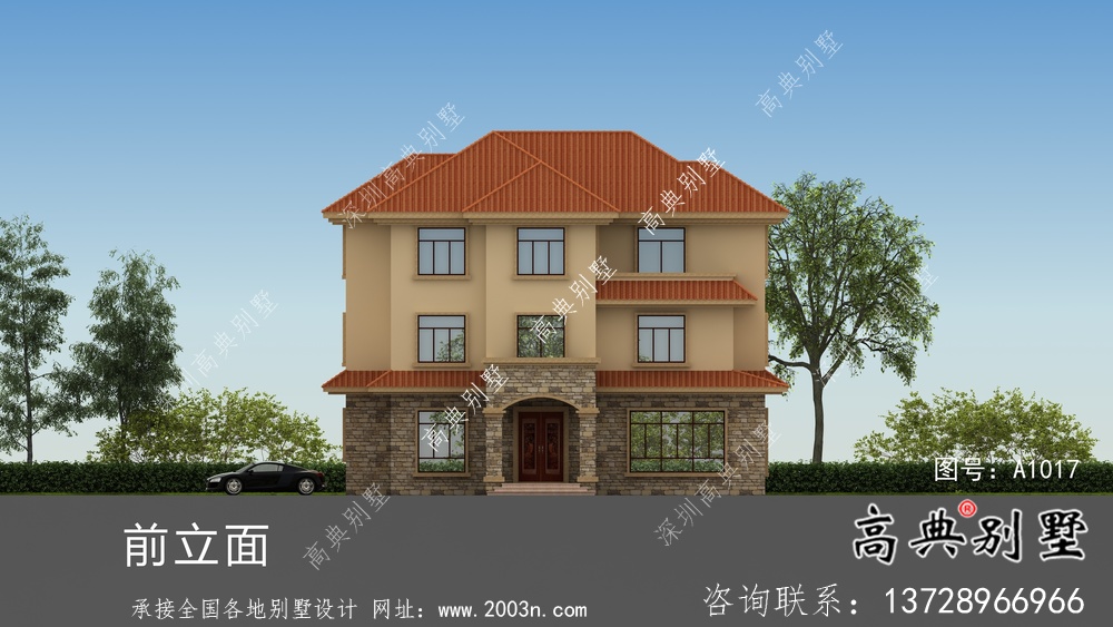 農村歐式風格別墅設計圖紙和效果圖
