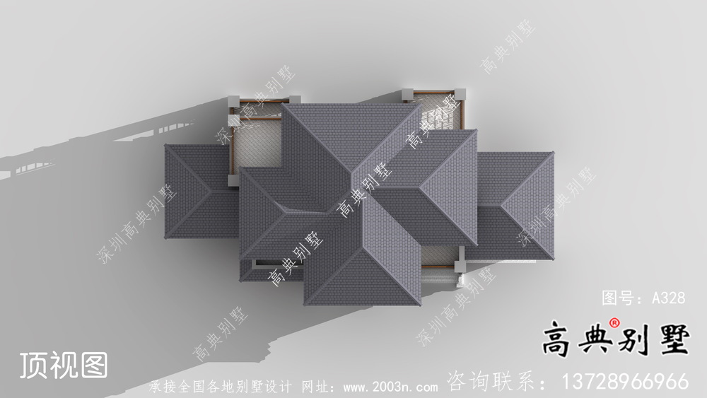 新中式復(fù)式三層新農(nóng)村房屋設(shè)計圖紙