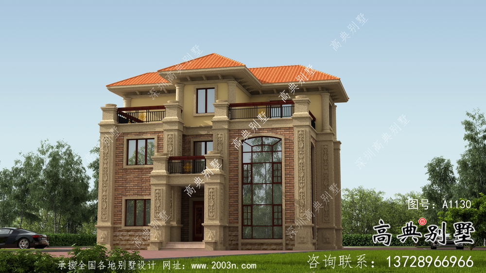 新款經(jīng)濟發(fā)展農(nóng)村別墅設(shè)計效果圖