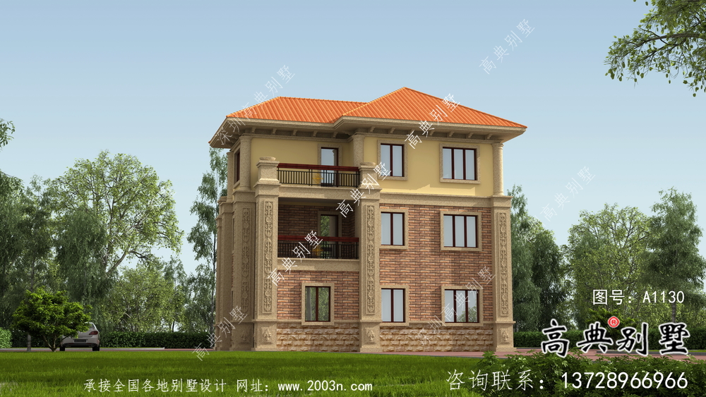 新款經(jīng)濟發(fā)展農(nóng)村別墅設(shè)計效果圖