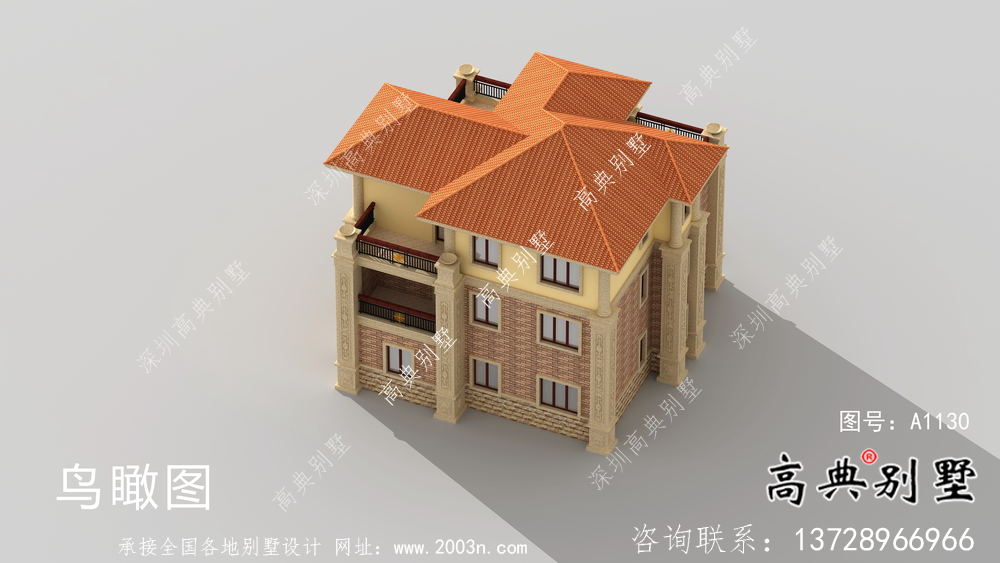 新款經(jīng)濟發(fā)展農(nóng)村別墅設(shè)計效果圖