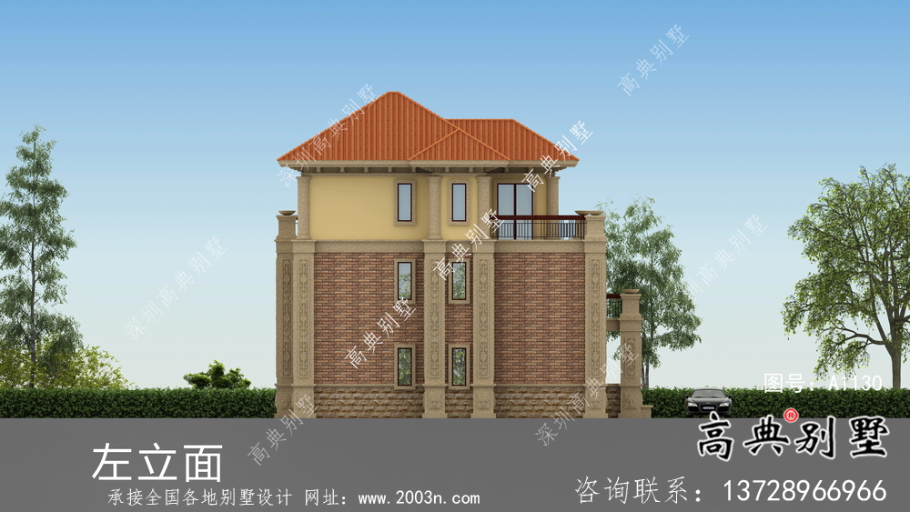 新款經(jīng)濟發(fā)展農(nóng)村別墅設(shè)計效果圖