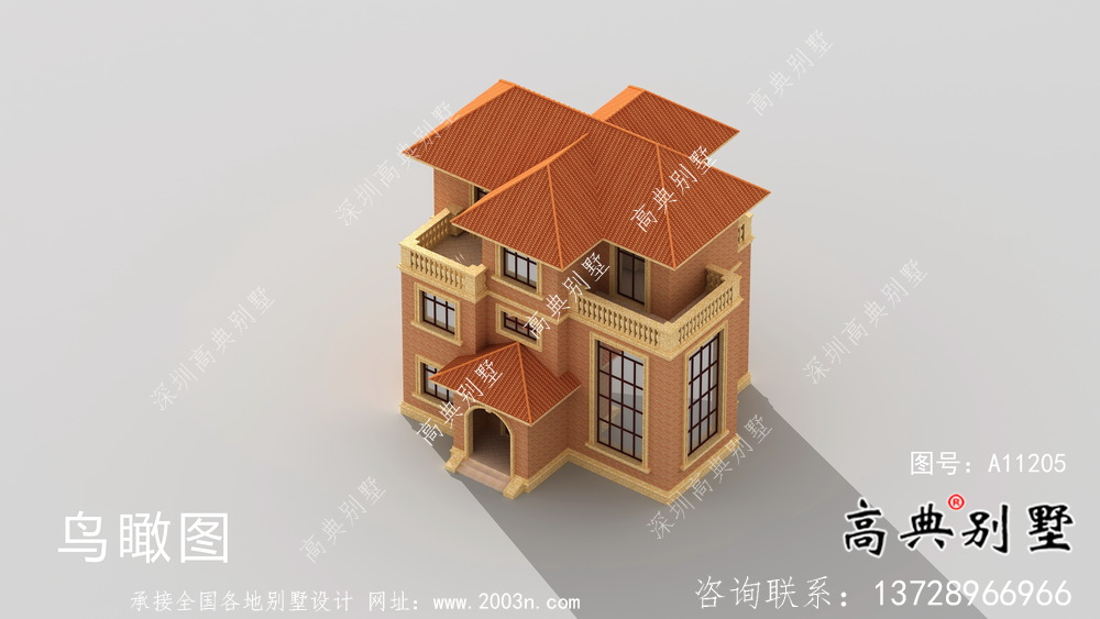 詳細農村別墅設計圖及效果圖一套