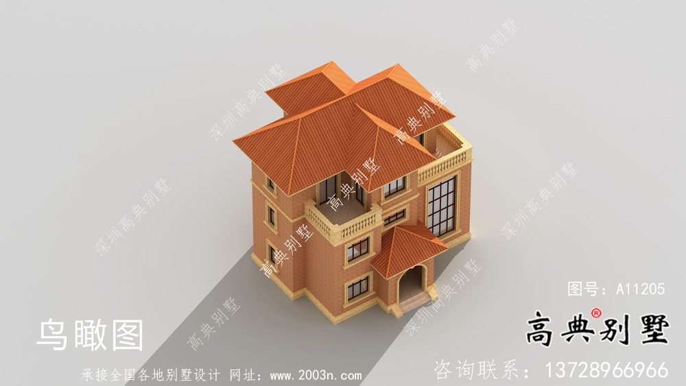 詳細農村別墅設計圖及效果圖一套