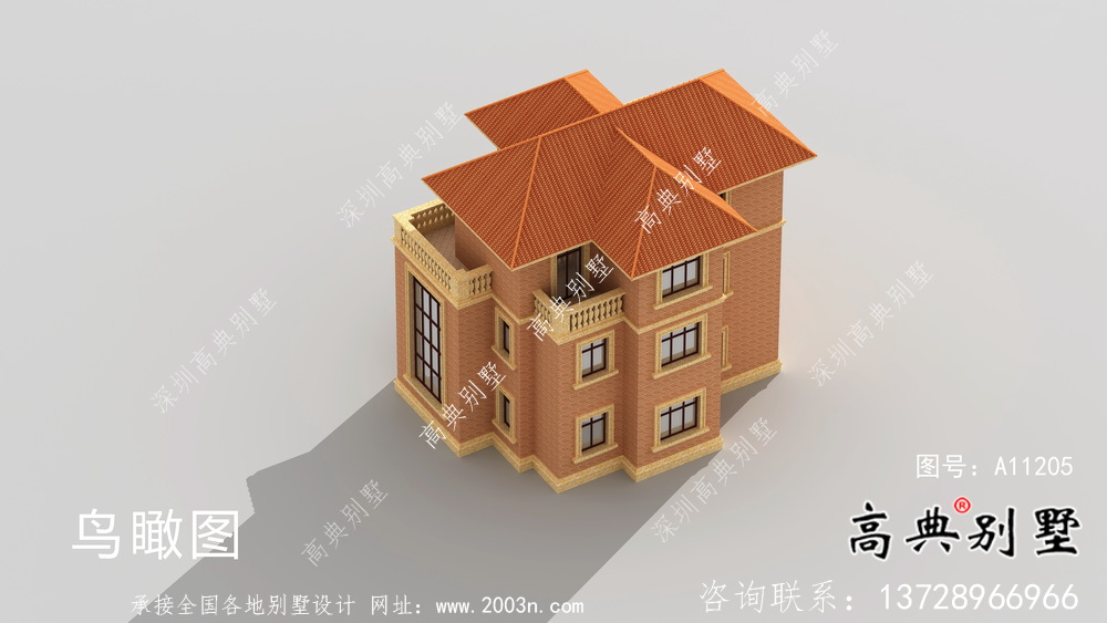 詳細農村別墅設計圖及效果圖一套