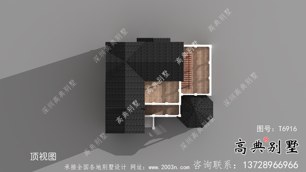 法式風格農(nóng)村住宅別墅設(shè)計圖+設(shè)計效果圖