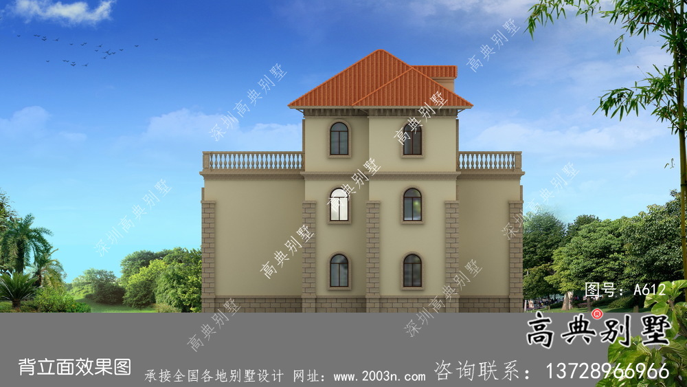 復(fù)式三層歐式別墅設(shè)計圖紙及平面設(shè)計圖