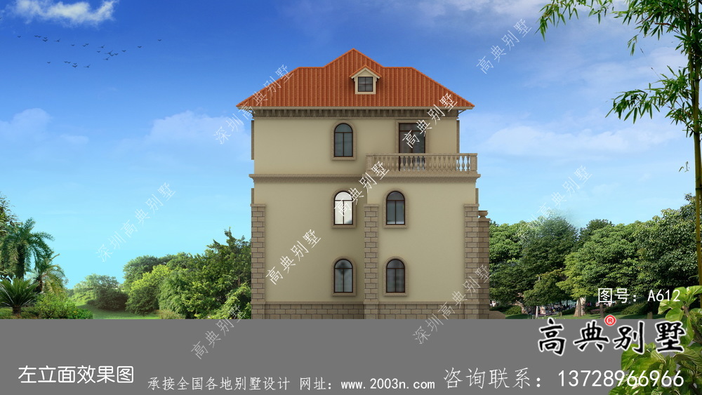 復(fù)式三層歐式別墅設(shè)計圖紙及平面設(shè)計圖