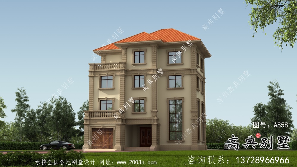 農村歐式三層復式別墅平面設計圖