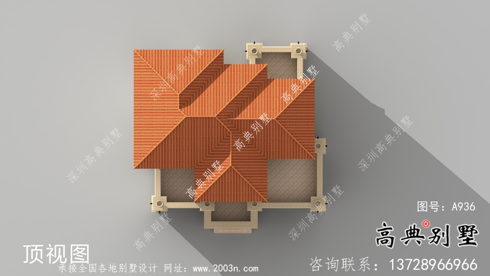 歐式四層別墅設計圖紙平面圖