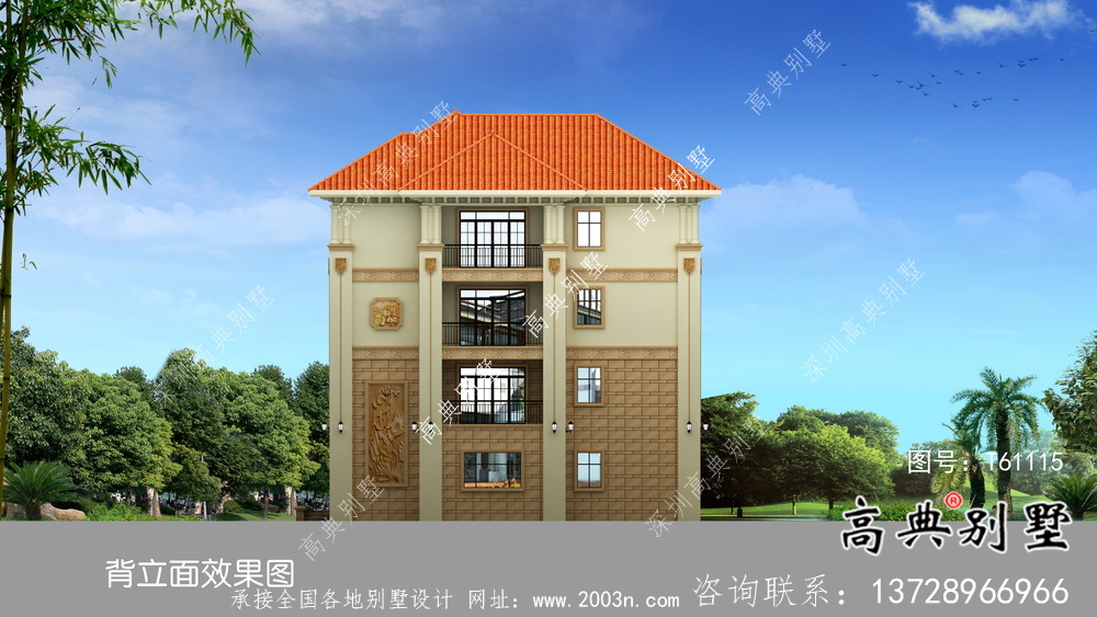 雍容華貴意大利風格別墅設計圖紙與效果圖大全