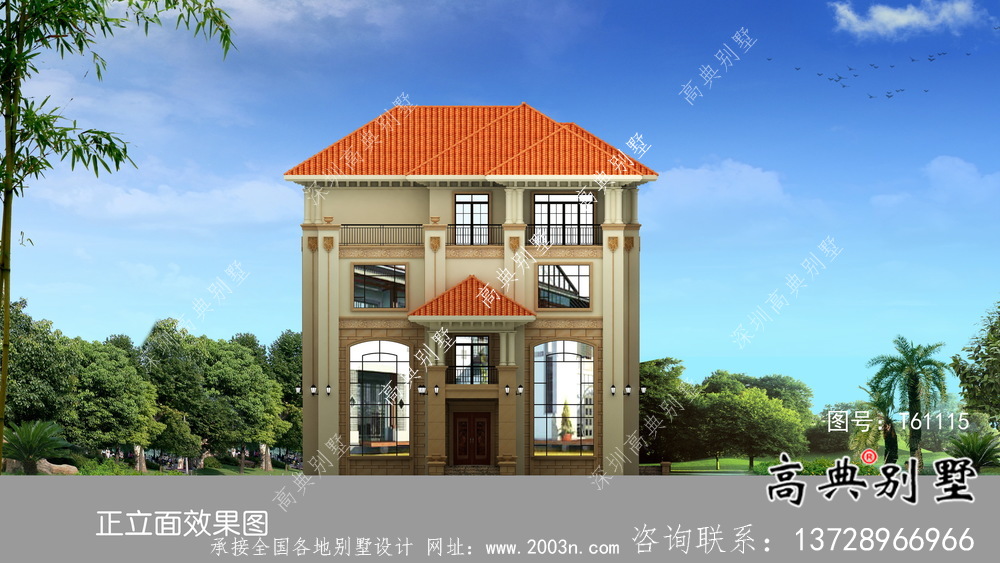 雍容華貴意大利風格別墅設計圖紙與效果圖大全