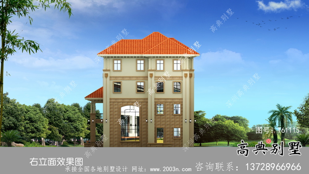 雍容華貴意大利風格別墅設計圖紙與效果圖大全