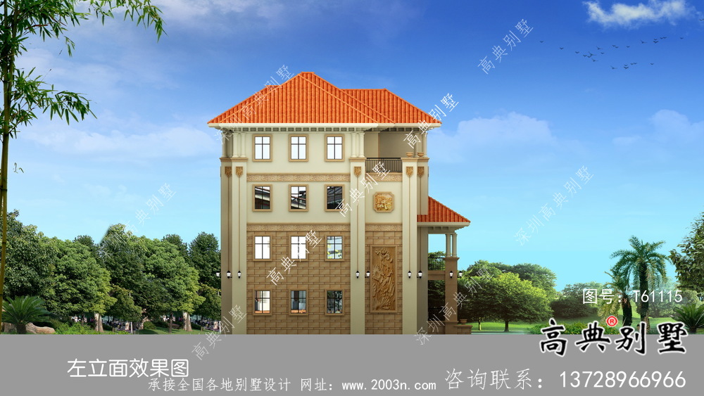 雍容華貴意大利風格別墅設計圖紙與效果圖大全