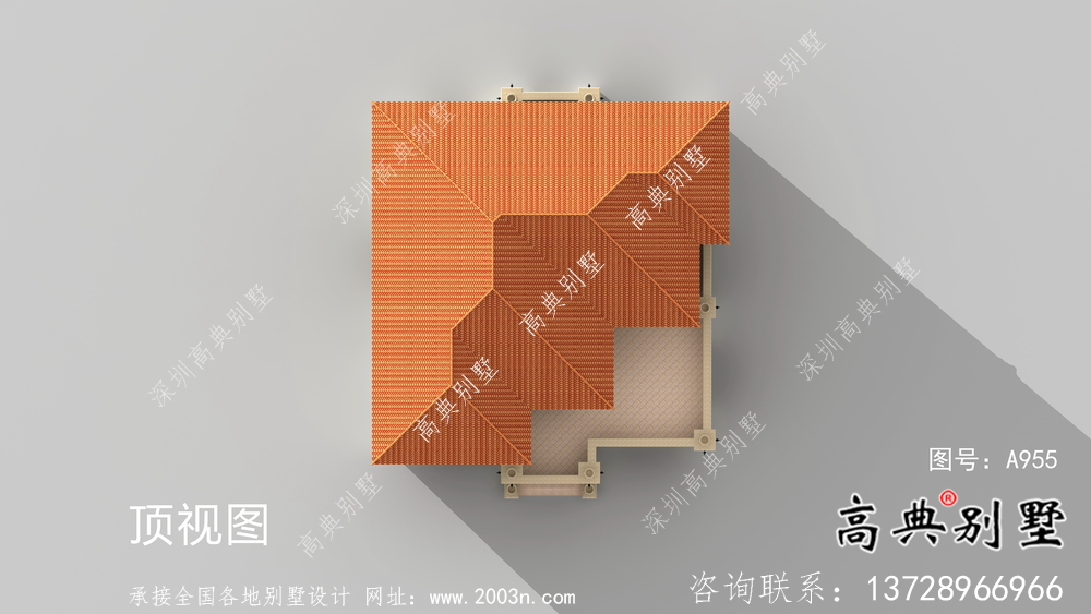 歐式大方二層別墅設計圖紙大全