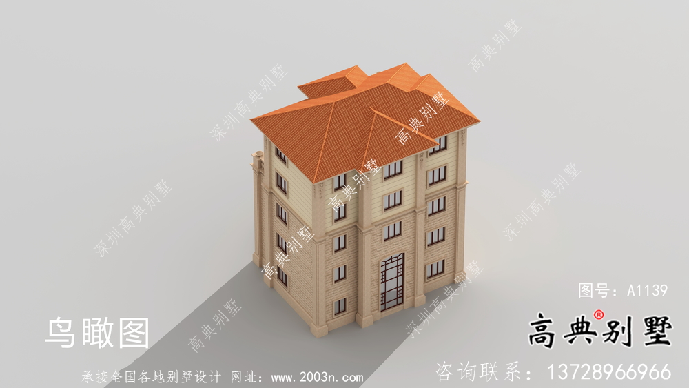 農(nóng)村自建歐式五層別墅設計圖