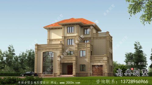 鄉村四層歐式別墅設計圖片大全